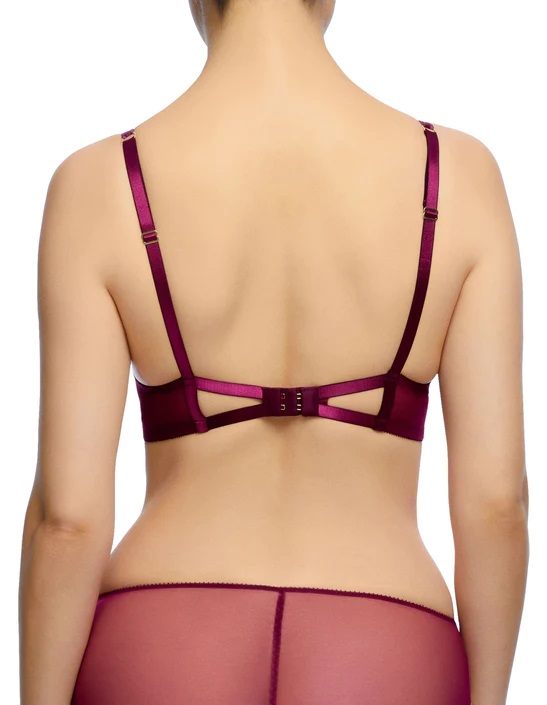 Soutien-gorge balconnet DITA VON TEESE "Rosabelle" D59027 - Dark Cher