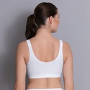 Soutien-gorge de sport sans armatures & fermeture avant ANITA ACTIVE "Frontline open" 5523 - Blanc 006