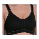 Soutien-gorge de sport sans armatures & fermeture avant ANITA ACTIVE "Frontline open" 5523 - Noir 001