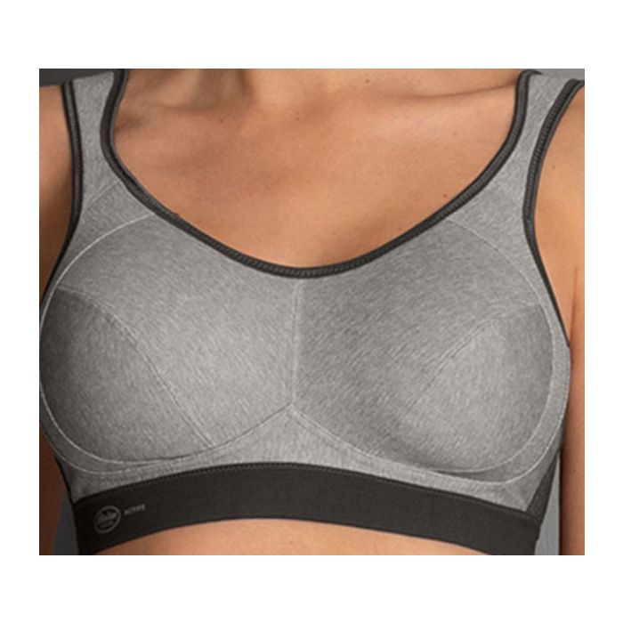 Soutien-gorge de sport sans armatures ANITA ACTIVE "Extrême control" 5527 - Gris chiné 254