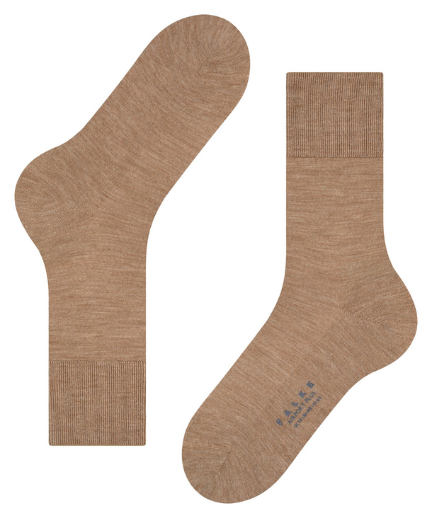 Chaussettes Hommes Laine FALKE "Airport Plus" 14403 - Nutmeg mel 5410