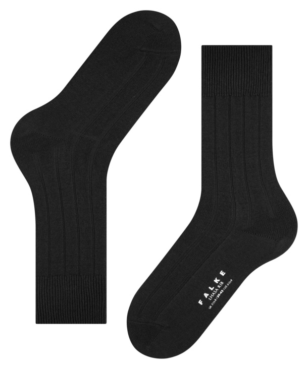 Chaussettes Hommes Laine FALKE "Lhasa" 14423 - Black 3000