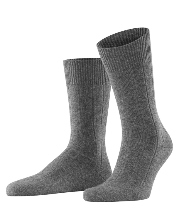 Chaussettes Hommes Laine FALKE "Lhasa" 14423 - Light greymel 3390