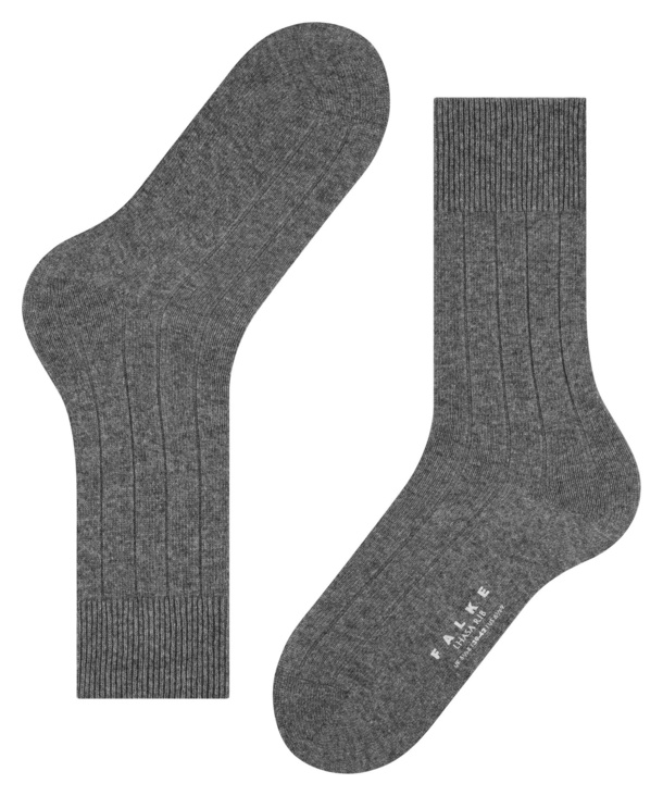 Chaussettes Hommes Laine FALKE "Lhasa" 14423 - Light greymel 3390