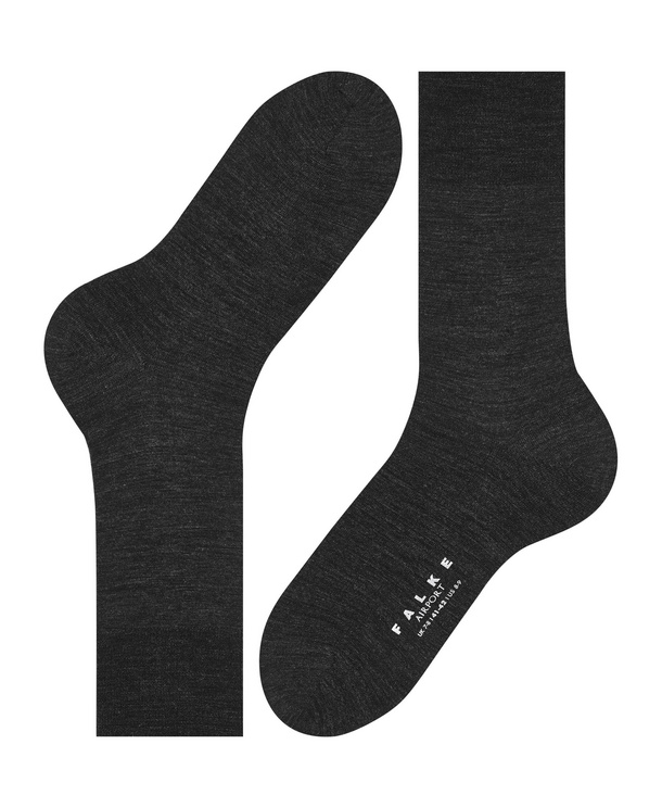 Chaussettes Hommes Laine FALKE "Airport " 14435 - Anthracite 3080
