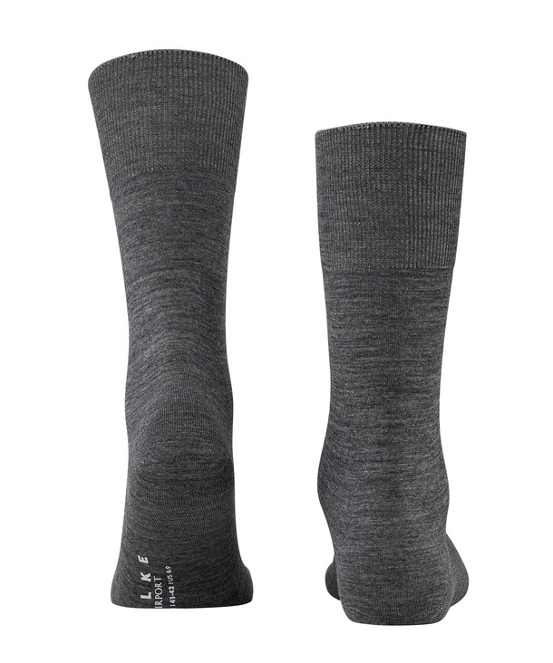 Chaussettes Hommes Laine FALKE "Airport " 14435 - Dark grey 3070