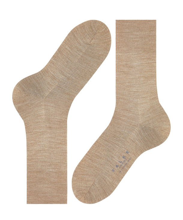 Chaussettes Hommes Laine FALKE "Airport " 14435 - Nutmeg mel 5410