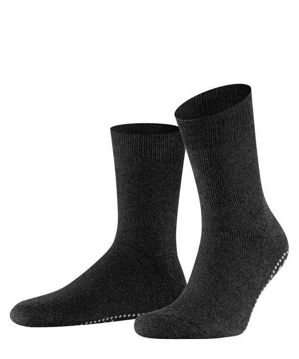 Chaussettes Hommes antidérapante FALKE "Homepads" 16500 - Asphalt mel 3180