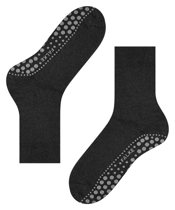 Chaussettes Hommes antidérapante FALKE "Homepads" 16500 - Asphalt mel 3180