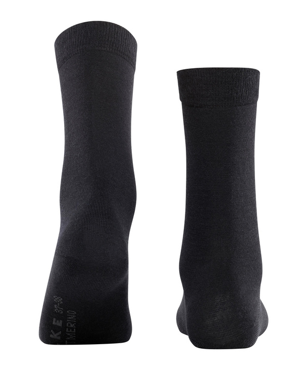 Chaussettes laine dame FALKE "Softmerino" 47488 - Black 3009