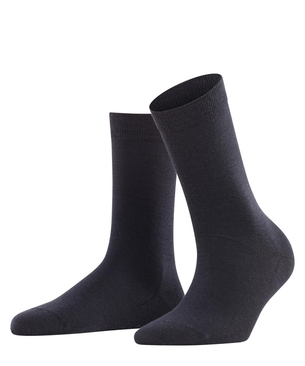 Chaussettes laine dame FALKE "Softmerino" 47488 - Dark navy 6379