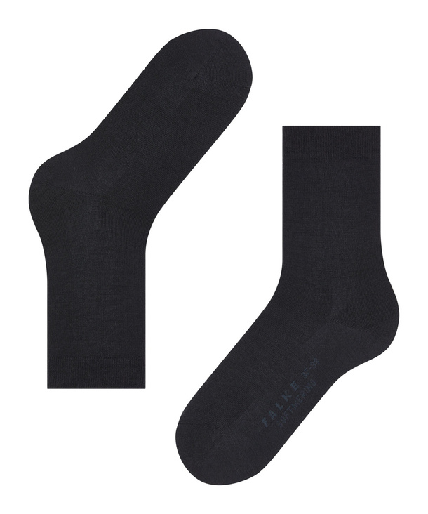 Chaussettes laine dame FALKE "Softmerino" 47488 - Dark navy 6379