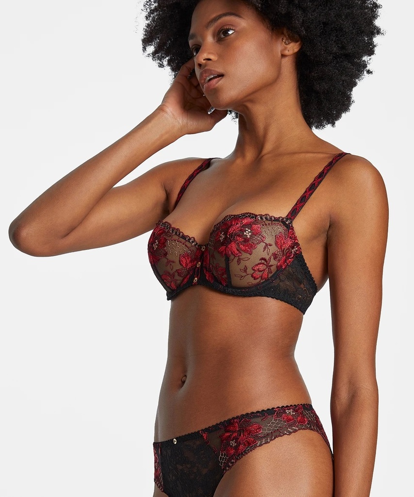 Soutien-gorge corbeille AUBADE "Fleur de Tattoo" TB14 - Skin