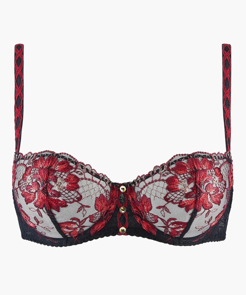 Soutien-gorge corbeille AUBADE "Mélodie d'été" ICF14 - Black cherry