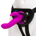 Harnais et Vibromasseur double stimulation HAPPY RABBIT "Strap-on kit"