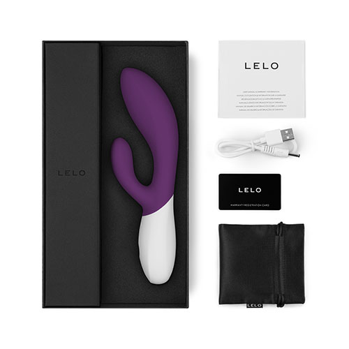 Vibromasseur double stimulation & mouvement avant-arrière LELO "Ina Wave 2" - Plum