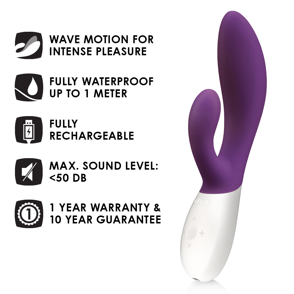 Vibromasseur double stimulation ultra-puissant LELO "Ina Wave" - Mauve