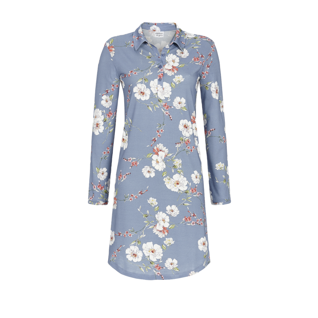 Chemise de nuit dame 95cm modal & coton RINGELLA "Fleurs romantiques" 2561016 - Ivoire 130 (copie)