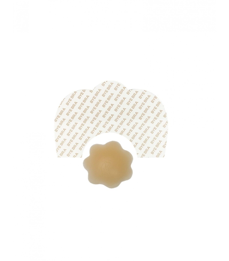 Cache tétons push-up adhésifs en silicone BYE BRA "Silicone Nipple Covers" 975N - Nude
