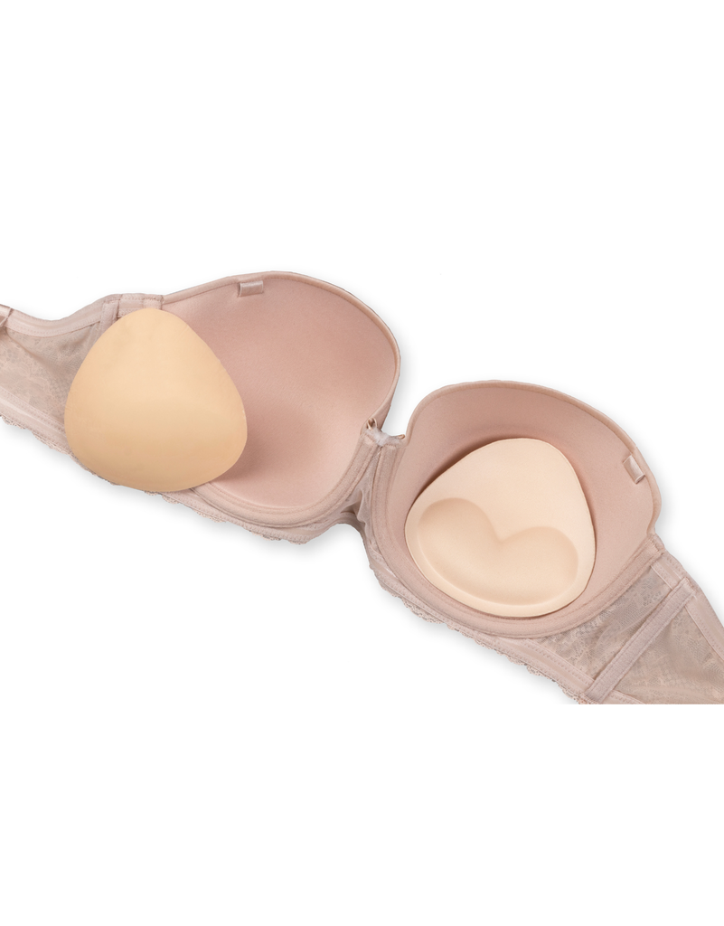 Coussinets push-up triangle adhésifs BYE BRA "Adhesive Bikini Push-up Bra" 912N - Nude