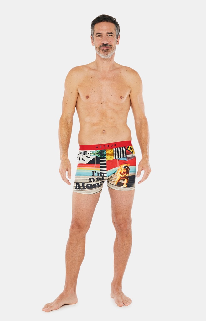 Boxer homme fantaisie 95% coton bio ARTHUR MAC - SPACH22