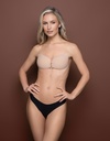 Soutien-gorge autocollant invisible & dos nu BYE BRA "Lace-It Bra" 902N-906N - Nude