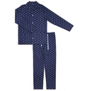 Pyjama homme boutonné en pilou ARTHUR "City" PLC - Marine 2CVH22