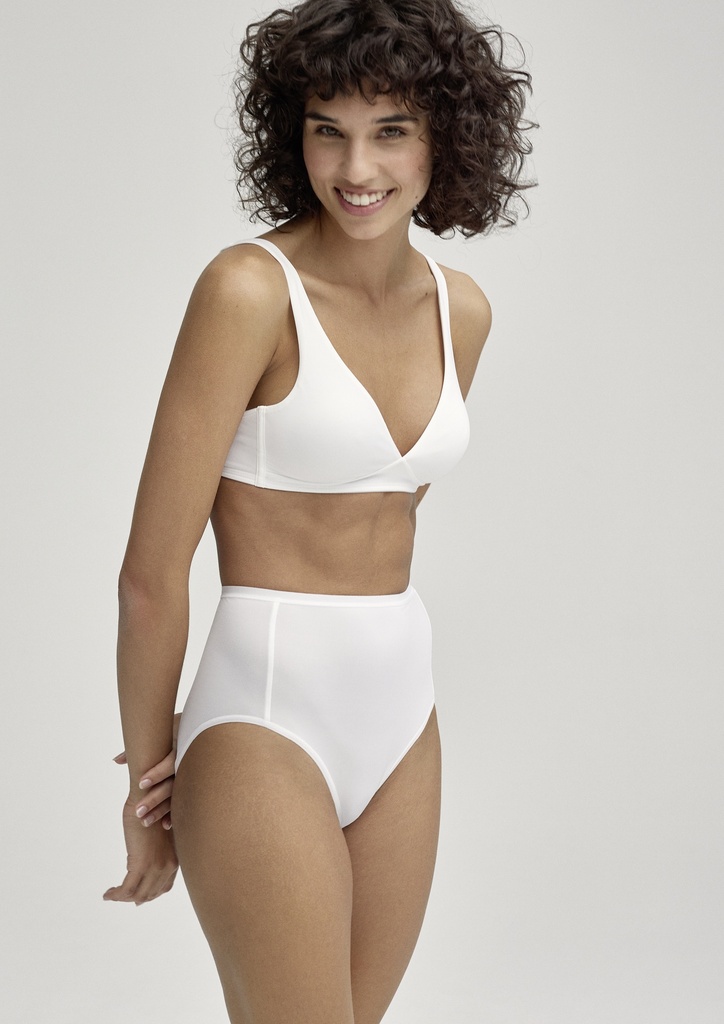 Soutien-gorge triangle sans armatures recyclé & durable CALIDA "Eco Sense" 04438 - Blanc 001