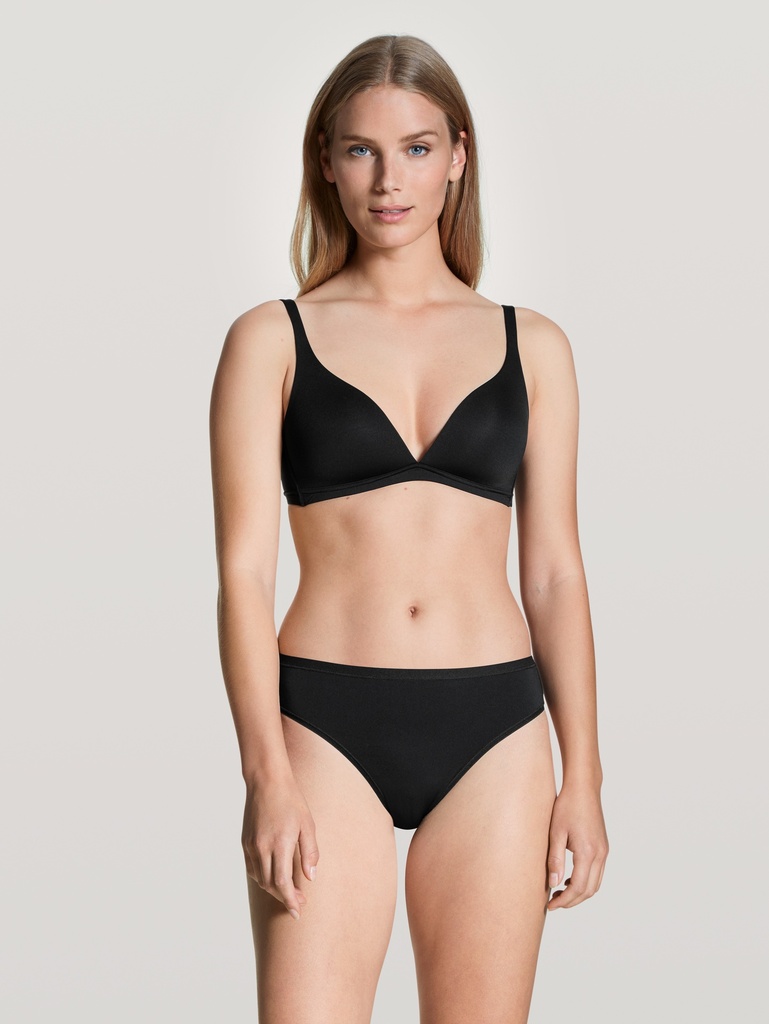 Soutien-gorge triangle sans armatures recyclé & durable CALIDA "Eco Sense" 04438 - Noir 992