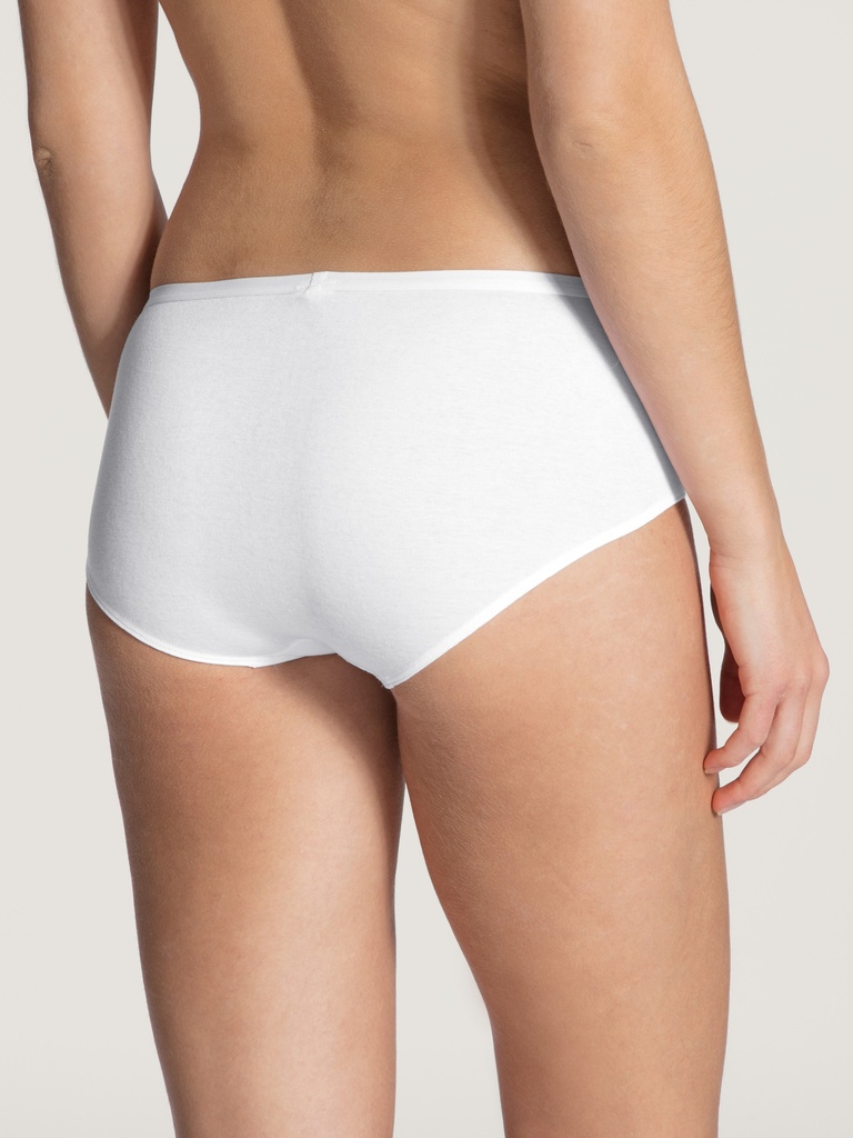 Shorty taille basse 100% coton CALIDA "Light" 24455 - Blanc 001