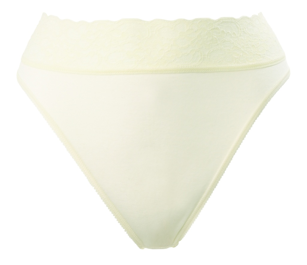 Slip doux 100% coton & dentelle CALIDA "Lycraspitze" 21901 - Champagne 134