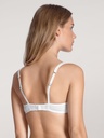 Soutien-gorge coton triangle sans armatures CALIDA "Natural Comfort" 04375 - Blanc 001