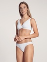 Soutien-gorge coton triangle sans armatures CALIDA "Natural Comfort" 04375 - Blanc 001