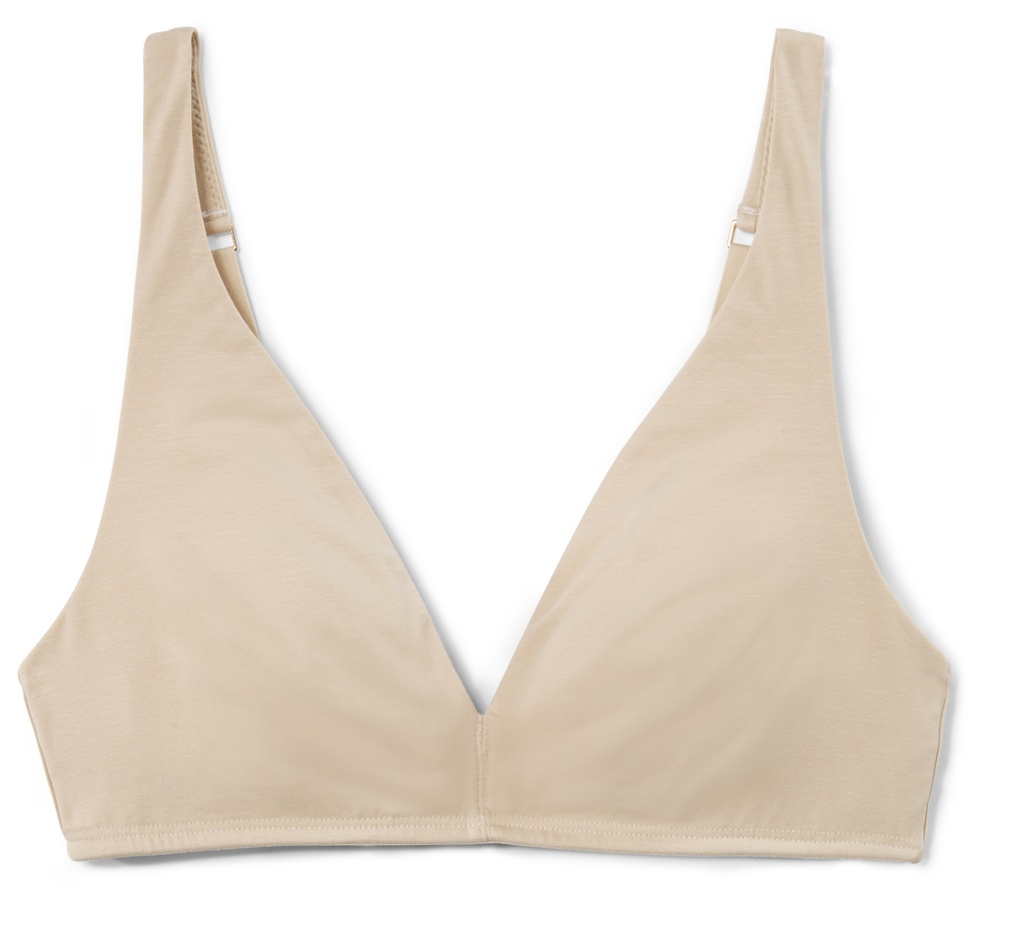 Soutien-gorge coton triangle sans armatures CALIDA "Natural Comfort" 04375 - Rose teint 160