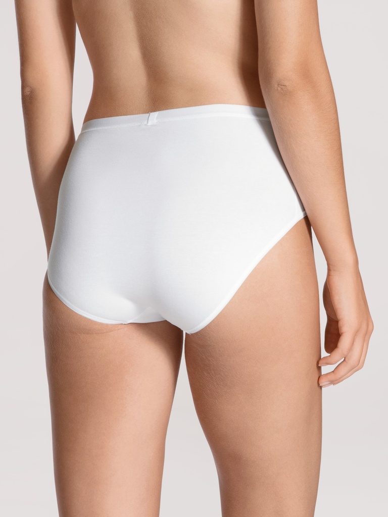 Culotte coton taille haute CALIDA "Natural Comfort" 21375 - Blanc 001