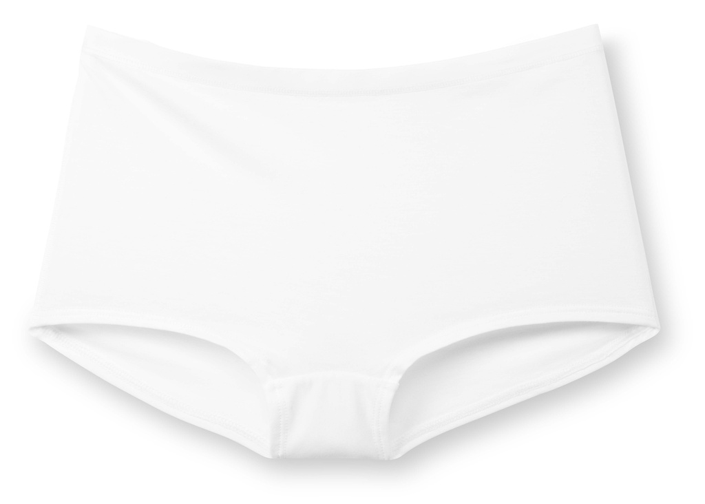 Shorty coupe classique 92% coton CALIDA "Natural Comfort" 25175 - Blanc 001