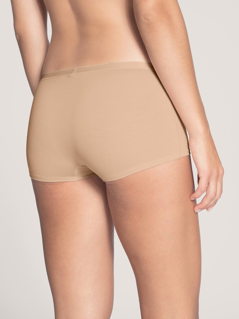 Shorty coupe classique 92% coton CALIDA "Natural Comfort" 25175 - Rose teint 160