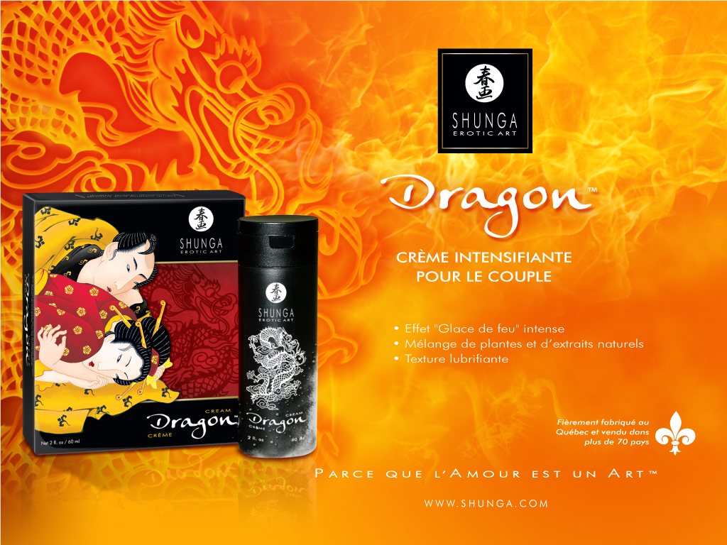 Crème intensifiante pour le couple SHUNGA "Dragon" 60ml