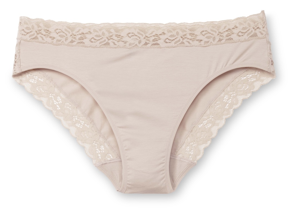 Slip large dentelle durable CALIDA "Natural Confort Lace" 22756 - Rose teint 160