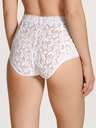 Culotte taille haute en dentelle CALIDA "Natural Comfort Lace" 22856 - Blanc 001