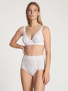 Culotte taille haute en dentelle CALIDA "Natural Comfort Lace" 22856 - Blanc 001