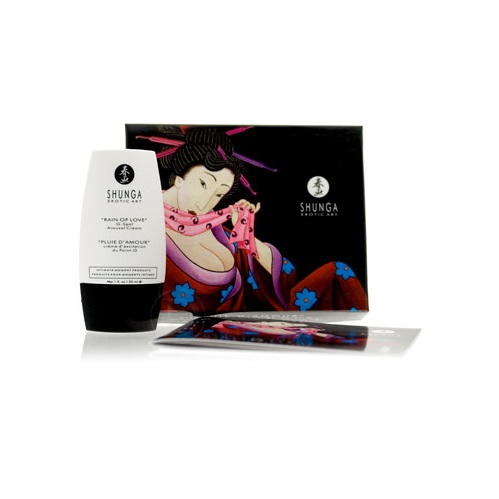 Coffret de massage SHUNGA "Secret de Geisha" - Vin pétillant à la fraise