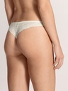 Tanga taille basse coton & dentelle CALIDA "Sensual Secrets" 20831 - Albaster Cream 911