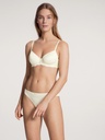 Tanga taille basse coton & dentelle CALIDA "Sensual Secrets" 20831 - Albaster Cream 911