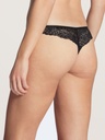 Tanga coton & dentelle low cut CALIDA "Sensual Secrets" 20831 - Noir 992