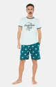 Pyjama short homme coton bio ARTHUR "Paul" PAU - Sapin FOOTH22