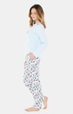 Pyjama long femme coton bio ARTHUR "Noël" MOL - Ivoire 2CVNOEL