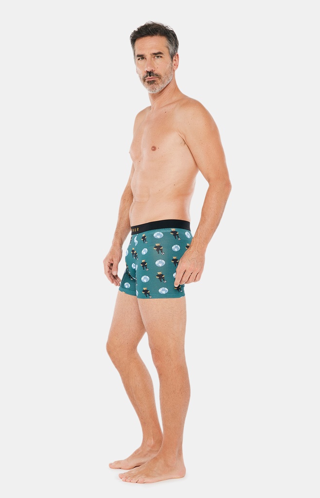 Boxer homme fantaisie 95% coton bio ARTHUR MAC - FOOTH22