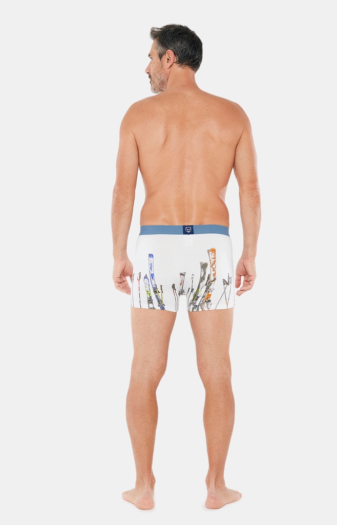 Boxer homme fantaisie 95% coton bio ARTHUR MAC - SKIH22