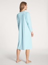 Chemise de nuit dame longues manches 110cm en 100% coton lourd CALIDA "Soft Cotton" 33000 - Hellblau 700
